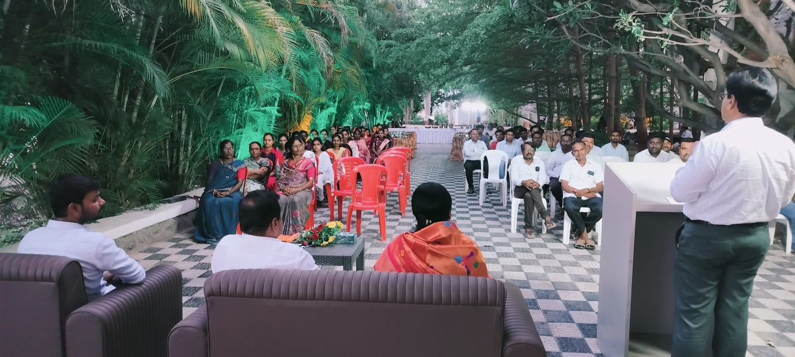 Students performing at a cultural fest